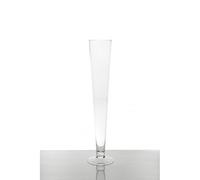 PassionDécor Flute Vase 60 cm Large Tall Glass Wedding Ceremony Party Birthday Decorations