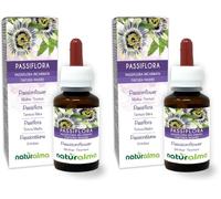 Passionflower (Passiflora incarnata) herb with Flowers Alcohol-Free Mother Tincture Naturalma - Liquid Extract Drops 60 ml - Food Supplement - Vegan (Pack of 2)