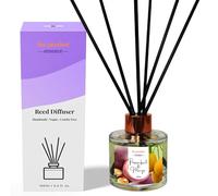 Passionfruit and Mango Reed Diffuser | Premium Quality 100ml Diffuser Bottle with 10 Fibre Sticks | Natural Ingrediemts | Handmade | Vegan and Pet Friendly | Long-Lasting Scent | Made in the UK