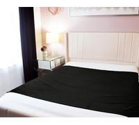 PassionMate 100% Waterproof Sensual Blanket Bed Pad - Leakproof, Noiseless Ultra-Soft, Reusable and Washable Sheets and Mattress Protector with Tuck-in Sides for King Bed (76x55 Inch, Midnight Black)