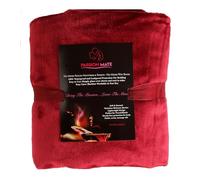 PassionMate100% Waterproof & Stain Proof Intimacy Bed Pad - Couples Massage - Ultra-Soft, Silent, Plush Bedsheets Protector with Tuck-in Sides - Quickie Size for Queen Bed (60x55 Inch, Burgundy)