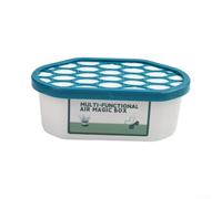 Passive Air Freshener Box Dehumidifier for Car Home | for durable ABS material, white finish, 10x5x5cm size, traps dust and hair, improves indoor air quality(4)