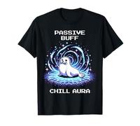 Passive Buff: Chill Aura | Pixel Art Seal Retro Gaming T-Shirt