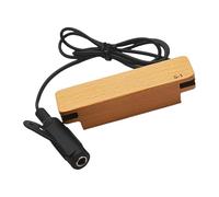 Passive Guitar Pickup Wood Texture Not Battery Required Simple Installation Guitar Accessories For Clear Sound Soundhole Pickup