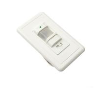 Passive infrared based light switch with motion sensing function for use in bathrooms foyers stairwells and garages where hands operation is preferred (100-240V)