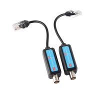 Passive IP Coaxial Transmitter, 1Pair 10/100Mbps 1CH Passive IP Coaxial Transmitter Receiver Extender for IP NVR Camera