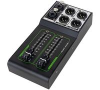 Passive Monitor Volume Controller, XLR 1 Input 2 Output Studio Speaker Volume Control, 2.75 in 70 mm Fader, Lossless Audio, Compact Metal Build, Noise Shielding Design