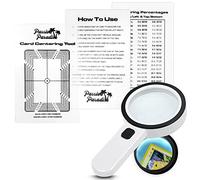 Passive Paradise Card Rating Center Tool Kit for Pokemon, 30X LED Magnifier and Cleaning Cloth Included, Trading Card Pre-Inspection Kit