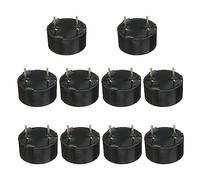 Passive Piezo Buzzer Black Electronic Alarm Module Mini Sounder Speaker for Computers Printers Electronic Components (Pack of 10)