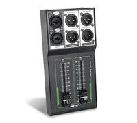 Passive Stereo Volume Controller, XLR 2 Input 2 Output Stereo Studio Controller, Plug and Play for Studio Speakers, Home Audio with Metal Interfaces, Great for Live Performance