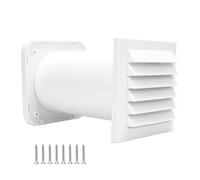 Passive Ventilation Grate Wall Feed Air Inlet Set | Air Exchange For Living House, Bathroom, Kitchen, Laundry Room, Garage, Basement, Attic And Workshop