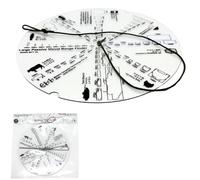Passive Visual Range Finder Card Large - 7.87 Inch Analogue Rangefinder Disc with 8 Target Types Including Person, 4WD, Lorry, Tank, Helicopter, Drone and Livestock, PETG, Made in Australia