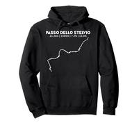 Passo Dello Stelvio Cycling Pullover Hoodie