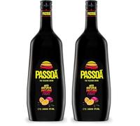 Passoa Passion Fruit Liqueur, Essential Ingredient in the Original Passion Fruit Martini, 1L (Pack of 2)