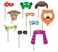 Passover 10 Plagues of Egypt Photobooth Prop Masks for Pesach Seder