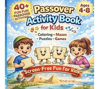Passover Activity Book for Kids: Screen Free Fun Learning Activities for Kids