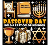 Passover Day Coloring Book | Bold and Easy Coloring Book: 70 Pages - 8.5" x 8.5" - For Holidays Lovers (Bold & Easy Coloring Book Series)