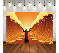 Passover Decoration Backdrop Banner Divided Sea Pathway Wall Tapestry Jewish Decoration Photographic Background Home Supplies 210X150cm