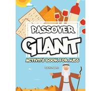 Passover Giant Activity Book for Kids: Puzzles, Crosswords, Word Search, Mazes, Find the Difference, Coloring Pages (For Toddlers too) - Black & White