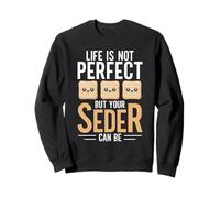 Passover Holidays Matzo Not Perfect Matzah Seder Leader Sweatshirt
