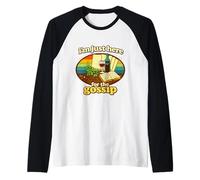 Passover I'm Just Here for The Gossip Matzah Jewish Family Raglan Baseball Tee