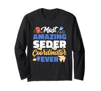 Passover Leader Leopard Print Heart Long Sleeve T-Shirt