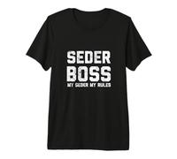 Passover Seder Boss My Rules Jewish Funny PESACH Matzah Premium T-Shirt