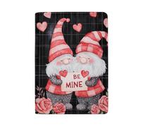 Passport and Boarding Pass Holder Passport Cover for Men, Cute Couple Gnomes Be Mine