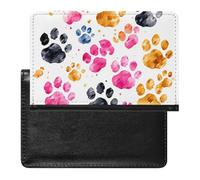 Passport And Vaccine Card Holder Colorful Dog Paws Passport Holder Passport Case Passport Covers Passport Book Passport Protector Passport Wallet International Travel, Colorful Dog Paws, 5.8 × 3.9 ×