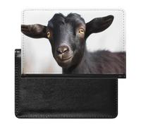 Passport And Vaccine Card Holder Cute Black Goat Animal Passport Holder Passport Case Passport Covers Passport Book Passport Protector Passport Wallet International Travel, Cute Black Goat Animal, 5.8