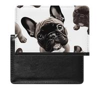 Passport And Vaccine Card Holder French Bulldog Passport Holder Passport Case Passport Covers Passport Book Passport Protector Passport Wallet International Travel, French Bulldog, 5.8 × 3.9 × 0.4