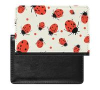 Passport And Vaccine Card Holder Ladybugs Pattern Infinite Speckled Passport Holder Passport Case Passport Covers Passport Book Passport Protector Passport Wallet International Travel, Ladybugs