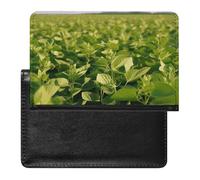 Passport And Vaccine Card Holder Soybean Field Passport Holder Passport Case Passport Covers Passport Book Passport Protector Passport Wallet International Travel, Soybean Field, 5.8 × 3.9 × 0.4