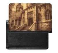 Passport And Vaccine Card Holder Vintage Medieval Castle Passport Holder Passport Case Passport Covers Passport Book Passport Protector Passport Wallet International Travel, Vintage Medieval Castle,