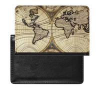 Passport Cover,Ancient Map World Globe Printed Travel Passport Holder,PU Passport Holder,Unisex Passport Holder, Ancient Map World Globe, 5.8*3.9 IN