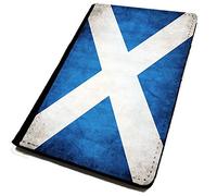 Passport Cover/Holder. Scottish Flag- Worn Grunge. Travel Protection Scotland