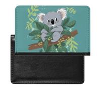 Passport Cover,Koala Vine Cartoon Printed Travel Passport Holder,PU Passport Holder,Unisex Passport Holder, Koala Vine Cartoon, 5.8*3.9 IN