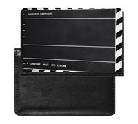 Passport Cover Leather Passport Protector Classic Movie Clapboard Black Travel Document Holder Cover Travel Essentials for Women Men, Classic Movie Clapboard Black, One Size