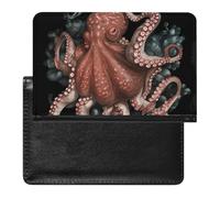 Passport Cover Leather Passport Protector Four Season Tree of Life Travel Document Holder Cover Travel Essentials for Women Men, Octopus Intertwined, One Size