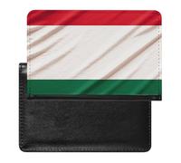 Passport Cover Leather Passport Protector Human Skull Pink Flowers Travel Document Holder Cover Travel Essentials for Women Men, Italy flag, One Size