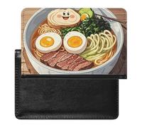 Passport Cover Leather Passport Protector Japanese Ramen Travel Document Holder Cover Travel Essentials for Women Men, Japanese ramen, One Size