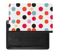 Passport Cover Leather Passport Protector The Deep Blue Sea Travel Document Holder Cover Travel Essentials for Women Men, Polka Dot, One Size