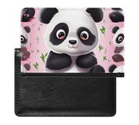 Passport Cover,Panda Star Printed Travel Passport Holder,PU Passport Holder,Unisex Passport Holder, Panda Star, 5.8*3.9 IN