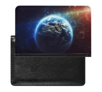 Passport Cover,Space Planet Earth Printed Travel Passport Holder,PU Passport Holder,Unisex Passport Holder, Space Planet Earth, 5.8*3.9 IN