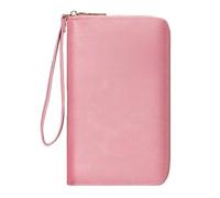 Passport Cover,Waterproof Passport Wallet,Travel Document Wallet,Travel Essentials Premium Wallets,Travel Document Holder & Card Slots for Family,Multi Functional Passport Holder Travel Wallet(Pink)