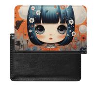 Passport Cover With Card Slots Leather Passport Holders A Little Camel Waterproof Passport Holder Covers Case for Travel, Anime Pictures, One Size
