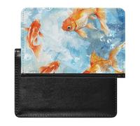 Passport Cover With Card Slots Leather Passport Holders Cat Lying on Blanket Waterproof Passport Holder Covers Case for Travel, Swim in Water, One Size