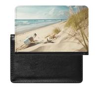 Passport Cover With Card Slots Leather Passport Holders Cute Baby Jaguar Waterproof Passport Holder Covers Case for Travel, Beach Seaside, One Size