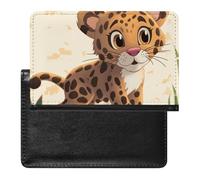 Passport Cover With Card Slots Leather Passport Holders Cute Baby Jaguar Waterproof Passport Holder Covers Case for Travel, Cute Baby Jaguar, One Size