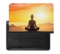 Passport Cover With Card Slots Leather Passport Holders Farmhouse Chicken Waterproof Passport Holder Covers Case for Travel, Yoga Meditation, One Size